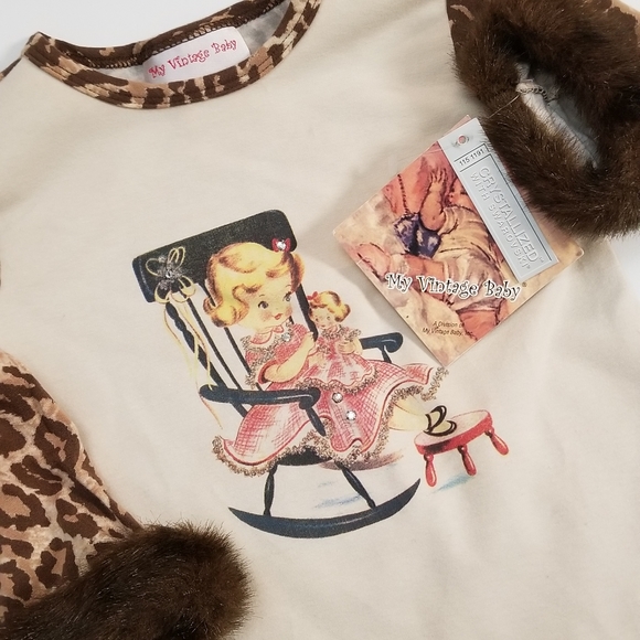 My Vintage Baby Swarovski Crystal Graphic top - Picture 7 of 12